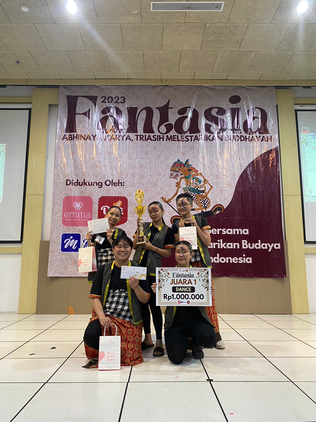 Bawakan Budaya Indonesia, Origin Dance Crew Raih Juara I Dance Competition Fantasia